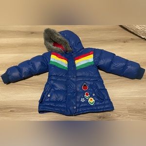 Hanna Andersson Rainbow Puffer Coat